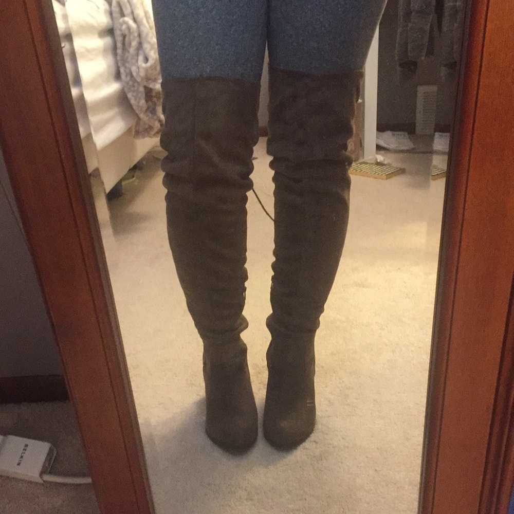 Thigh High Suede Boots